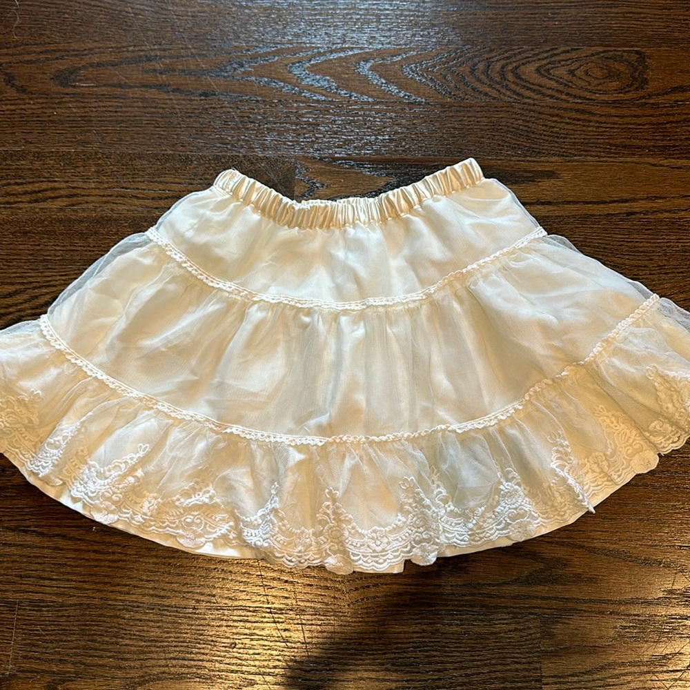 Hanna Anderson satin tulle skirt size 120 6-7 years